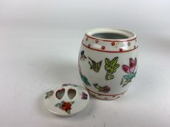 Porcelain Lot With Bowl, Teapot, Jar, 3 Pieces - Image 7