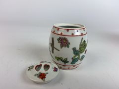 Porcelain Lot With Bowl, Teapot, Jar, 3 Pieces - Image 8