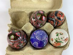 Decorative Eggs Assortment Painted and Wooden - Image 2