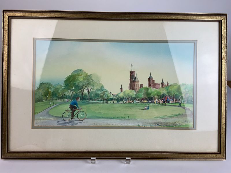 Signed Watercolor National Mall Washington DC - Image 1