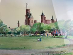 Signed Watercolor National Mall Washington DC - Image 3