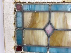 Stained Glass Transom Window With Number 9 - Image 3