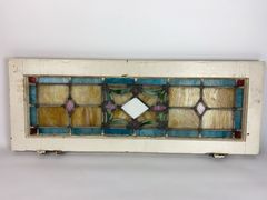 Stained Glass Transom Window With Number 9 - Image 5