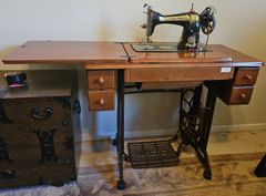 Special Sewing Machine Treadle Table - Image 1