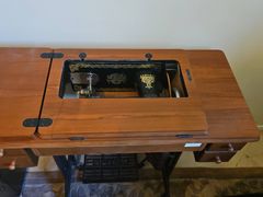 Special Sewing Machine Treadle Table - Image 7
