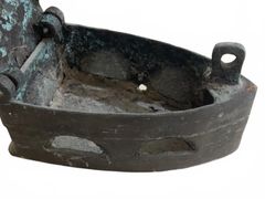 Cast Iron Coal Press Iron with Wooden H - Image 6