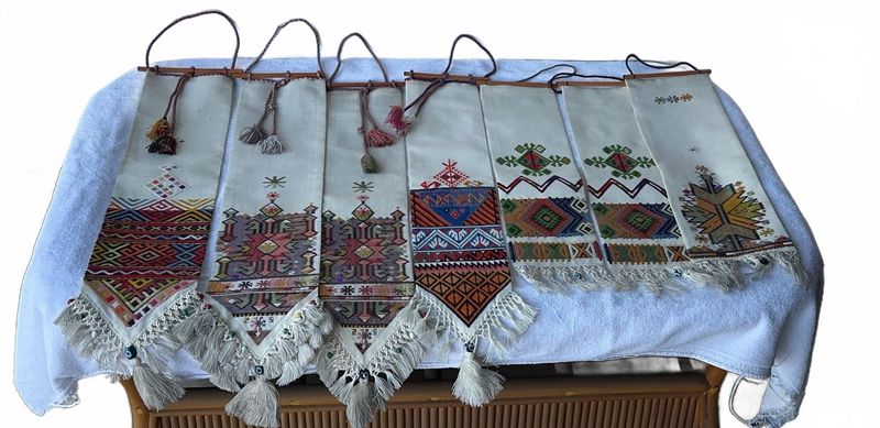 Embroidered Textile Wall Hangings - Image 1
