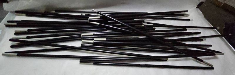 Black Metal Rods with Silver Ends - Image 1