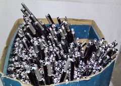 Black Metal Rods with Silver Ends - Image 3