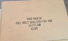 Full Sheet Scalloped Pad WM 25x17.8 In, 30 Ct - Image 1