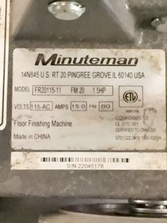 Minuteman Floor Cleaning Machine - Image 8