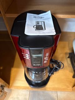 Mr. Coffee 12 Cup Programmable Drip Coffee Maker Metallic Red - Image 2