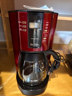 Mr. Coffee 12 Cup Programmable Drip Coffee Maker Metallic Red - Image 3
