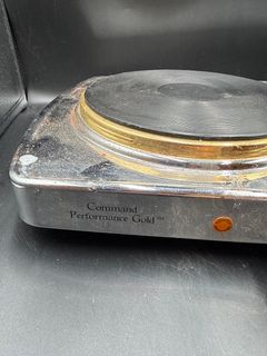 Command Performance Gold Double Burner Electric Hot Plate Cooktop - Image 2