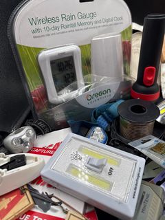 Oregon Scientific Wireless Rain Gauge Raytek MiniTemp Hardware and Tools - Image 2