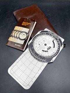 Jeppesen Sanderson Metal E6B Flight Computer with Slide and Manual - Image 1