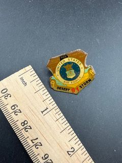 Operation Desert Storm 1991 USAF Enamel Lapel Pin - Image 3