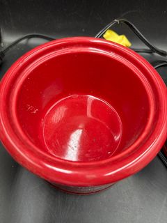 Pair of Crock-Pot Little Dipper Red Stoneware Mini Slow Cookers - Image 3