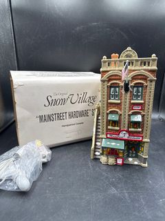Department 56 Snow Village Mainstreet Hardware Store Building 5153-5 - Image 1
