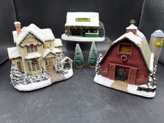 Hawthorne Village Thomas Kinkade John Deere Creek Village Buildings Lot - Image 1