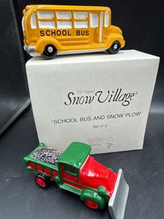 Department 56 Snow Village and Heritage Village Vehicles Accessories Lot - Image 2