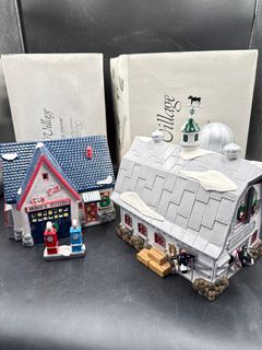 Department 56 Original Snow Village Big Bill's Service Station and Dairy Barn - Image 1