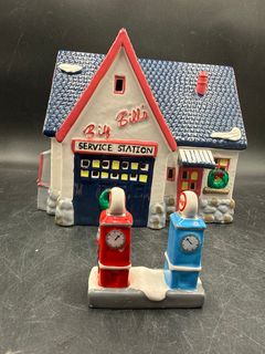 Department 56 Original Snow Village Big Bill's Service Station and Dairy Barn - Image 2