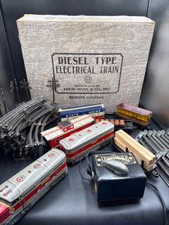 Louis Marx Diesel Type Electrical Train Set with Box - Image 1