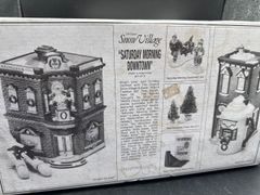 Department 56 Snow Village Saturday Morning Downtown Set - Image 4