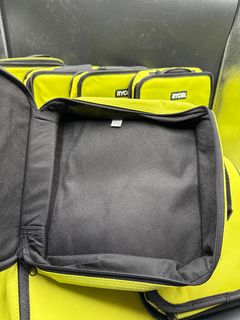 Lot of Ten Ryobi Neon Green Zippered Tool Storage Cases - Image 3