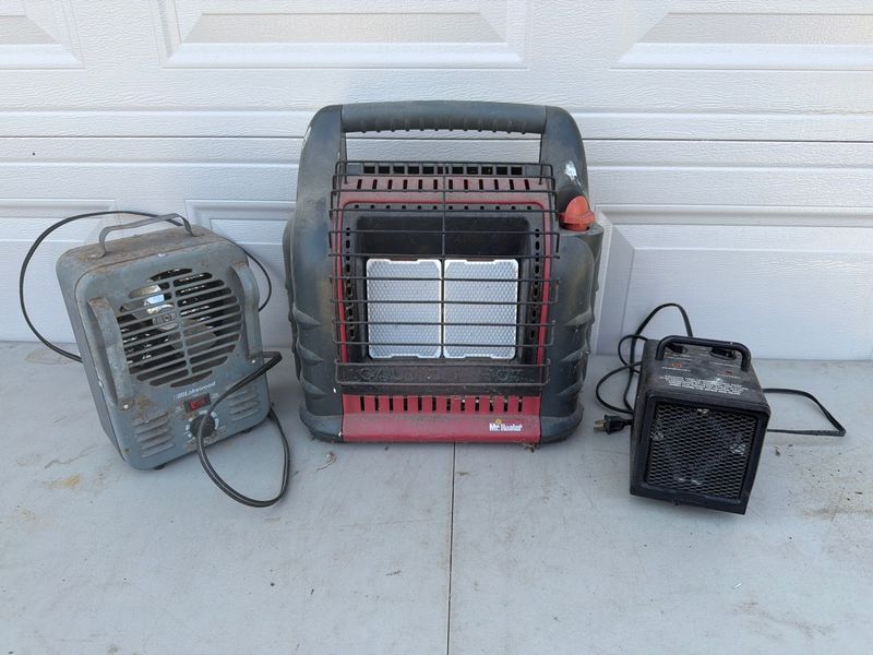 Mr. Heater Big Buddy Propane and Electric Space Heaters Trio - Image 1