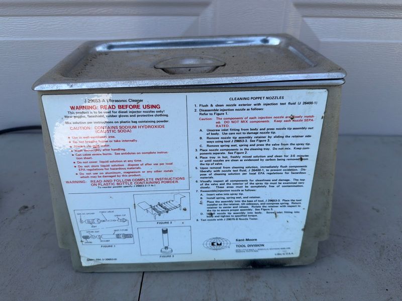 Kent-Moore J 29653-A Ultrasonic Cleaner Branson B-220H Heated Tank - Image 1