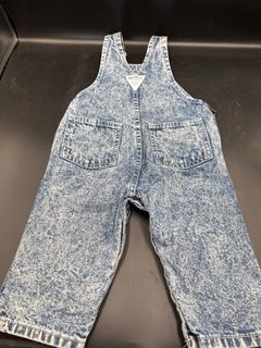 OshKosh B'Gosh Acid Wash Denim Vestbak Overalls Infant Toddler - Image 4
