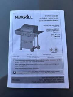 Nexgrill 5 Burner Outdoor Propane Gas Barbecue Grill With Manual - Image 6