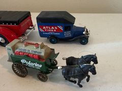 Diecast Advertising Trucks Including Texaco Standard Oil John Deere Lot - Image 2