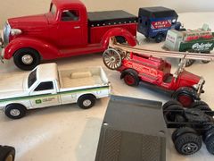 Diecast Advertising Trucks Including Texaco Standard Oil John Deere Lot - Image 3