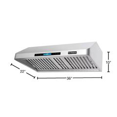 36 in. 900 CFM Under Cabinet Range Hood - Image 3