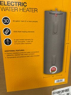 30 Gal. Tall 4500-Watt Double Element Electric Water Heater - Image 6
