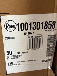 50 Gal. 4500/4500W Elements Electric Tank Water Heater - Image 3