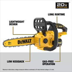 12 in. Cordless Battery Powered Chainsaw - Image 2