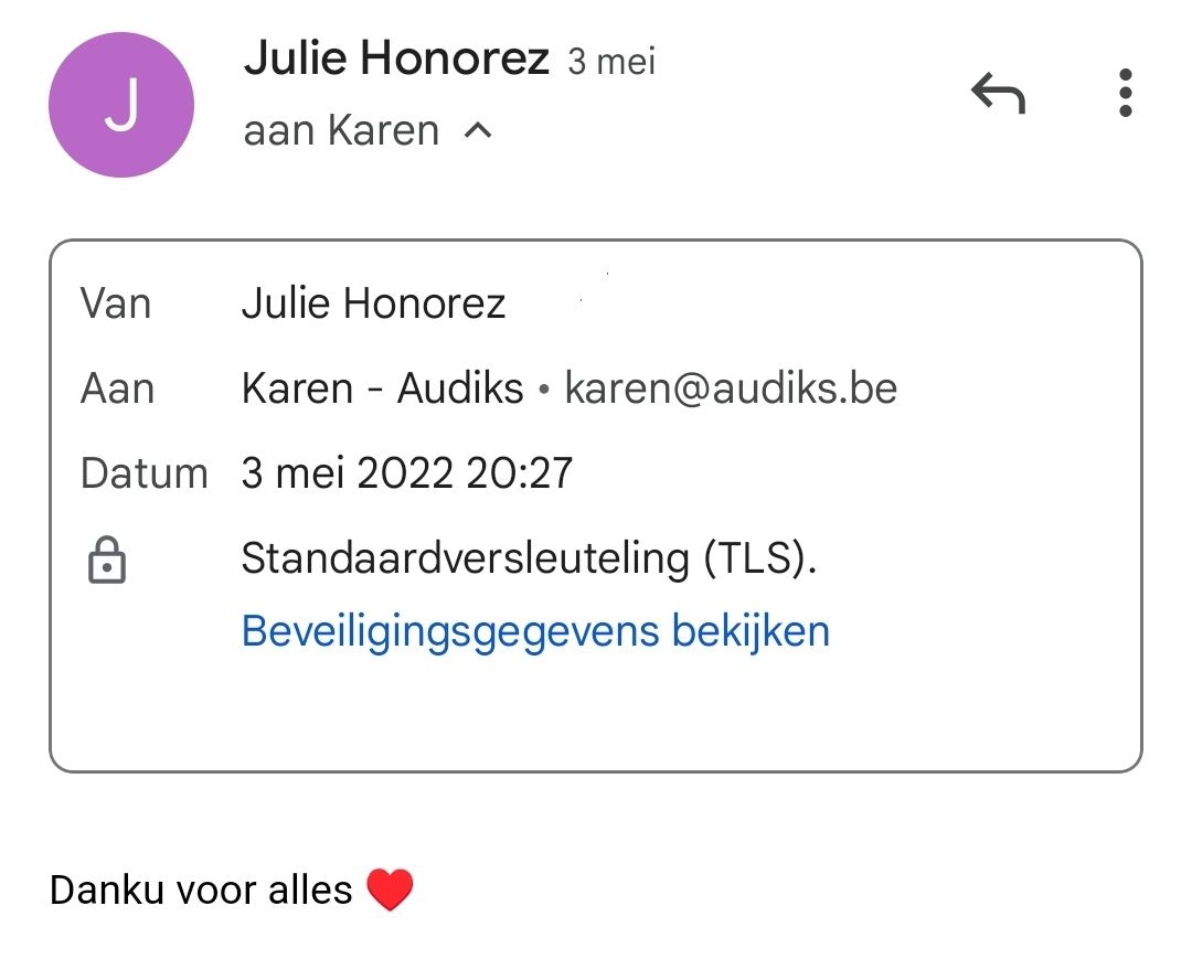 Julie Honorez, Gentbrugge BE