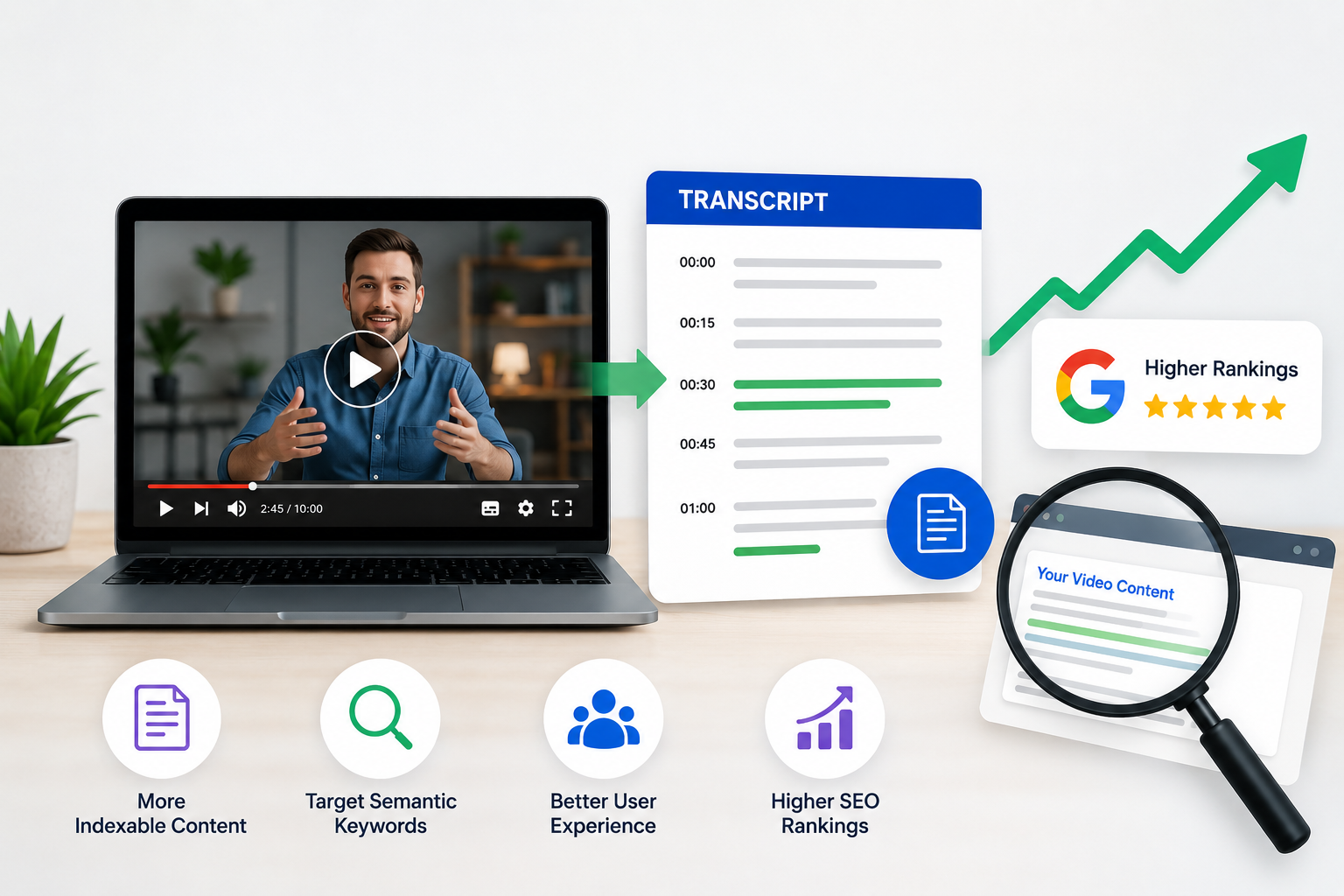 How to Use Video Transcription Service to Rank on Google