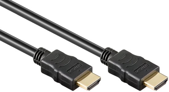 High Speed HDMI cable supporting 1080p, 3D video, and 4K at 30Hz for modern home theater use