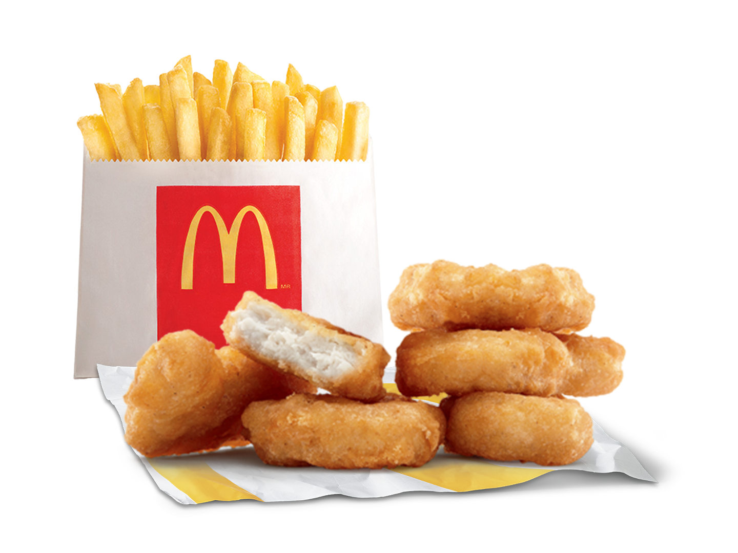 Nuggets 6 + Papas Regulares