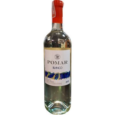 Botella de vino blanco
