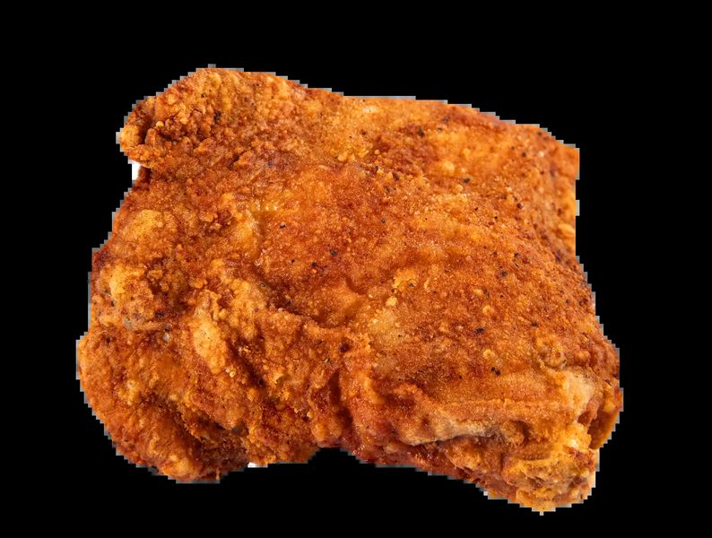 Pieza de pollo frito crujiente, producto insignia de Arturo's
