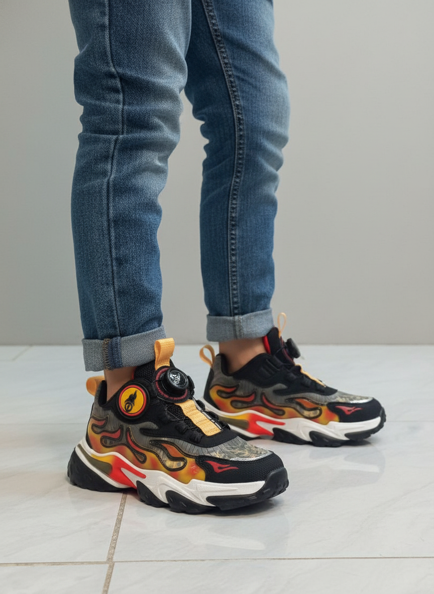 Обувь детс Fashion чёрный красный