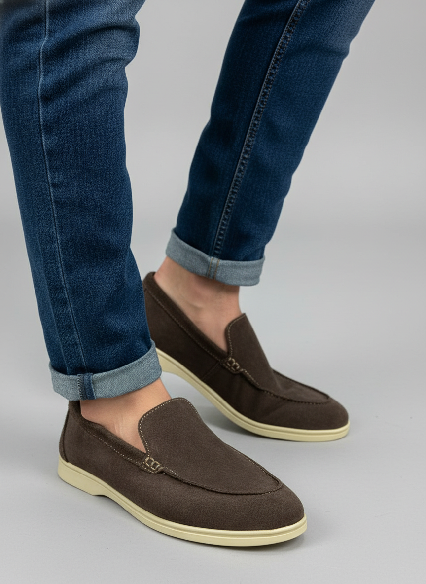 Мокасины мужские LORO PIANO великан коричн