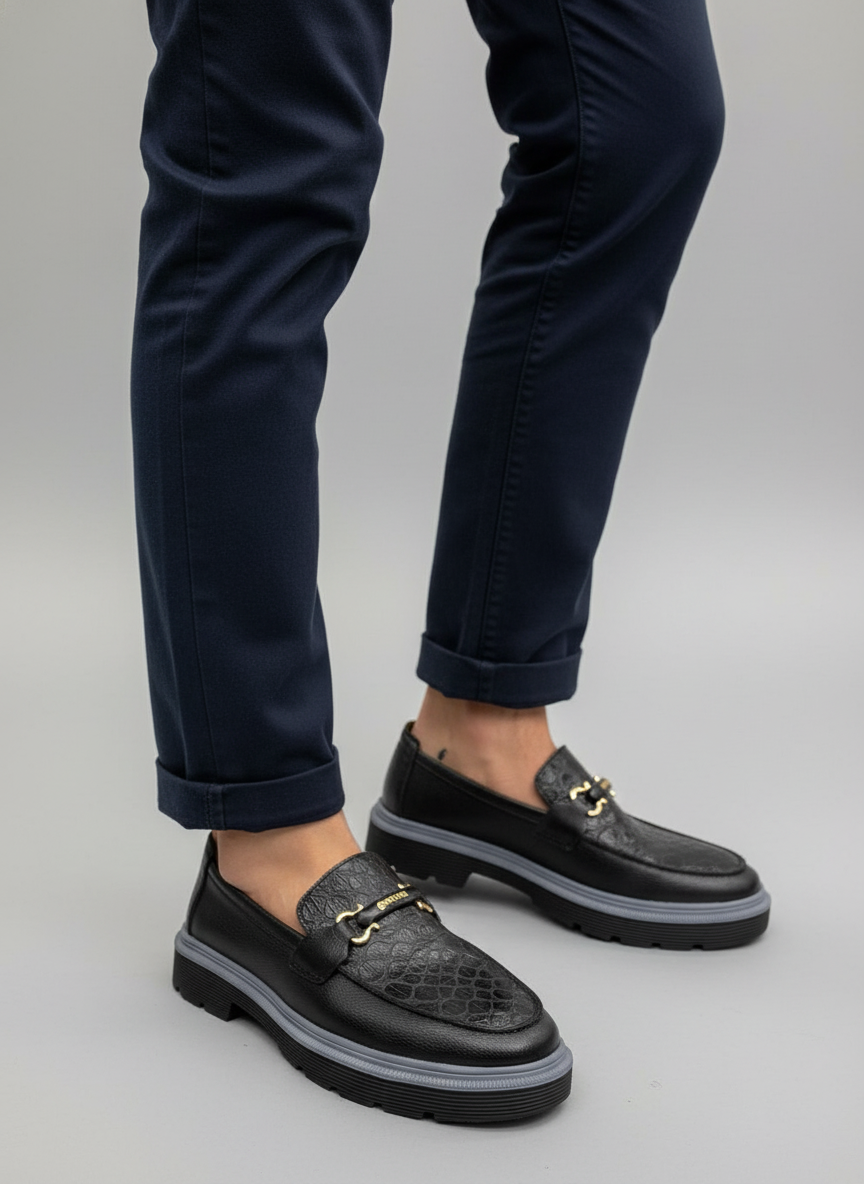 мужской обув BERTONI черный