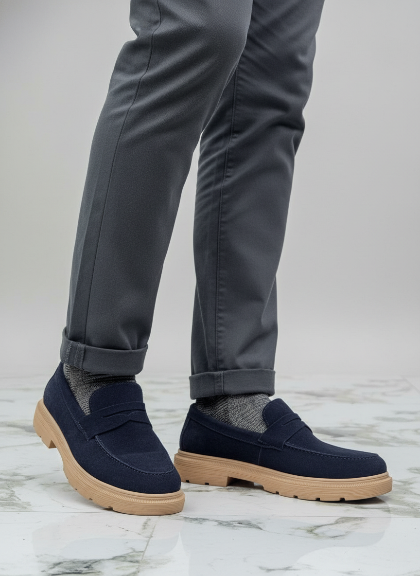 мужской обув boss син